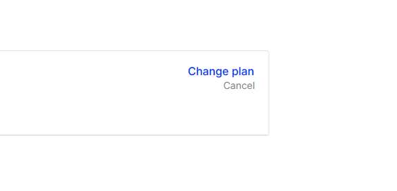 Change plan