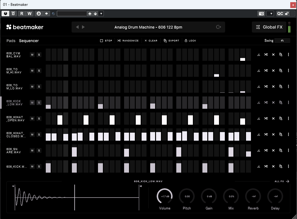 beatmaker シーケンサー