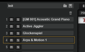 Cubase HALion Sonic チャンネル