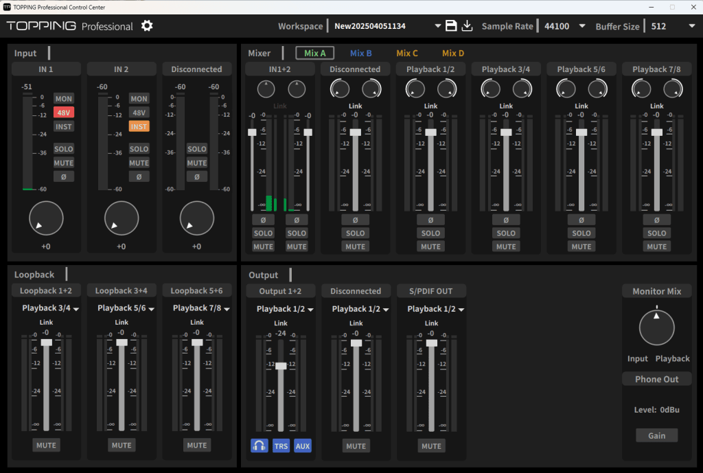 TOPPING Professional Control Center