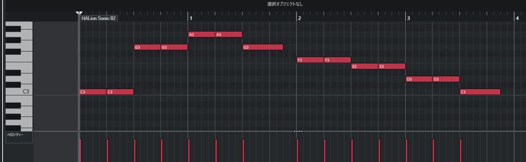 DAW(Cubase)のピアノロール