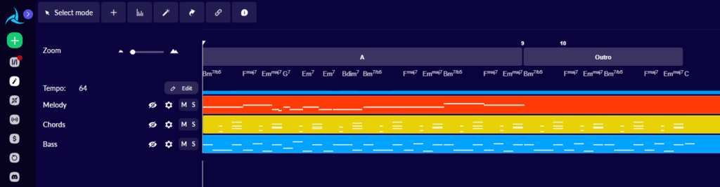 AIVAの画面