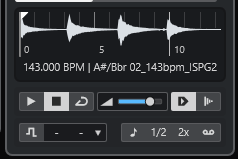 Cubase14のサイドバーのMediaBay